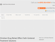 Tablet Screenshot of christiandrugrehab.com