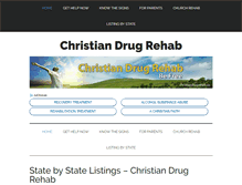 Tablet Screenshot of christiandrugrehab.us